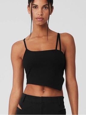 Alo Yoga Alosoft All Night Tank in Black size small